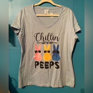 V neck Graphic Tee (C35)